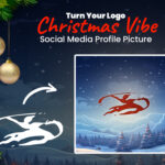 Transform Your Logo into a Festive Christmas Profile Picture!