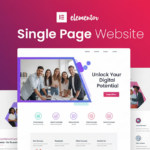 I will create a single page website or one page wordpress website